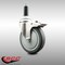Service Caster 5 Inch 316SS Thermoplastic Rubber Swivel 7/8 Inch Stem Caster Lock Brake SCC SCC-SS316TTLEX20S514-TPRB-78 - alternate 3